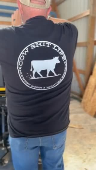 Cow Shit Life Pocket Tee - Black